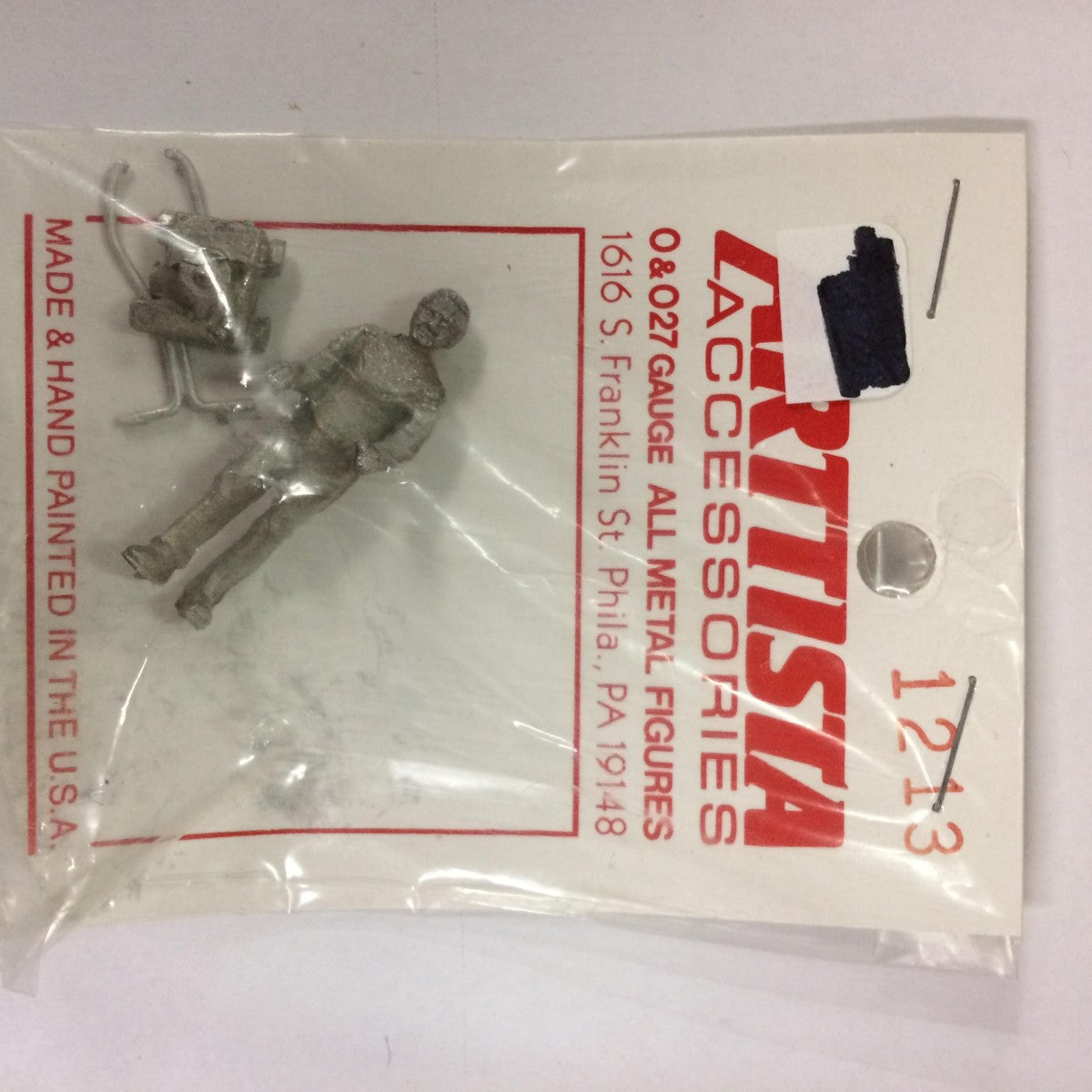 Arttista 1213 Man w/Lawnmower Pewter Figure Unpainted