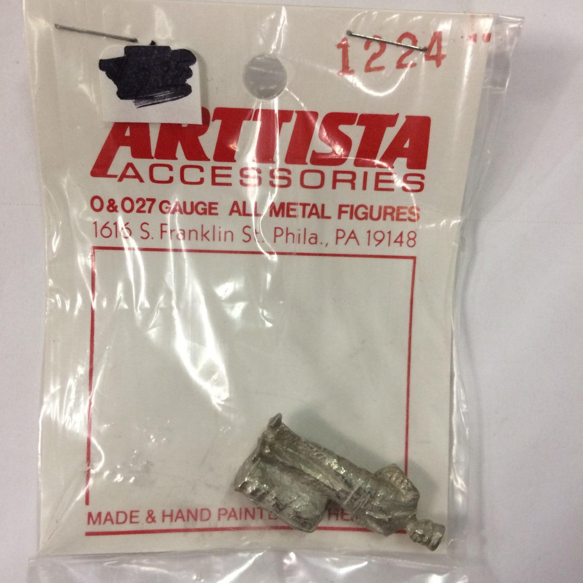 Arttista 1224 Sailor Standing w/Bag Pewter Figure Unpainted