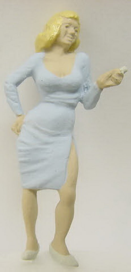 Arttista 1262 Woman Smoking Pewter Figure
