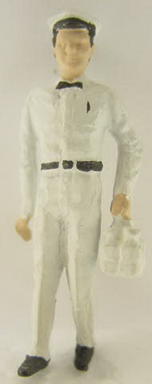 Arttista 1266 O Scale Milk Man w/Milk Cans Pewter Figure