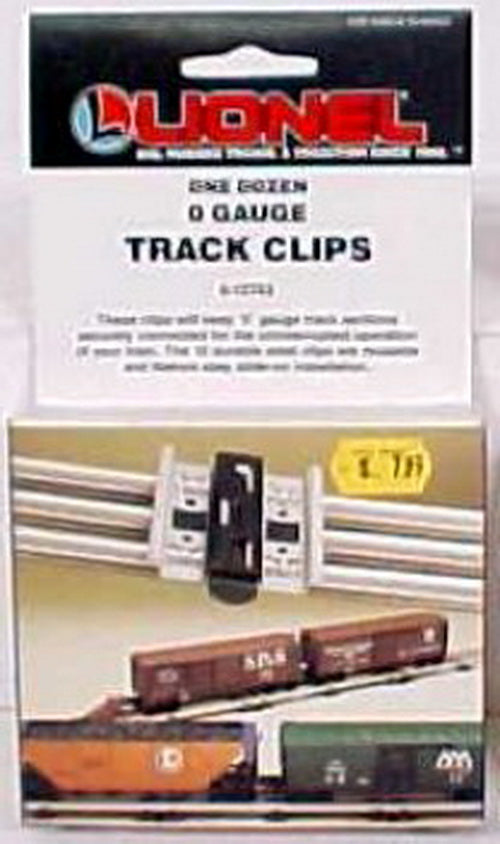 Lionel 6-12743 O Gauge Tubular Track Clips (Box of 12)
