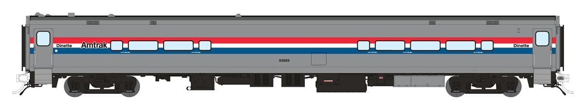 Rapido Trains 128056 HO Amtrak Phase 3 Horizon ADA Dinette Passenger Car #53508