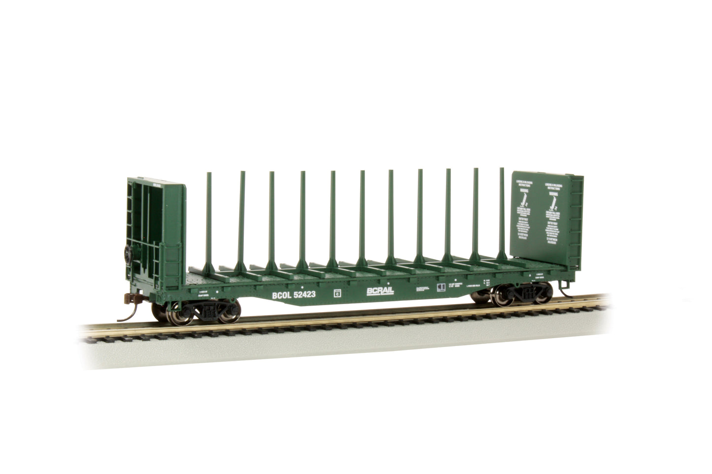Bachmann 12901 HO BC Rail 52' Center-Beam Flatcar #52423