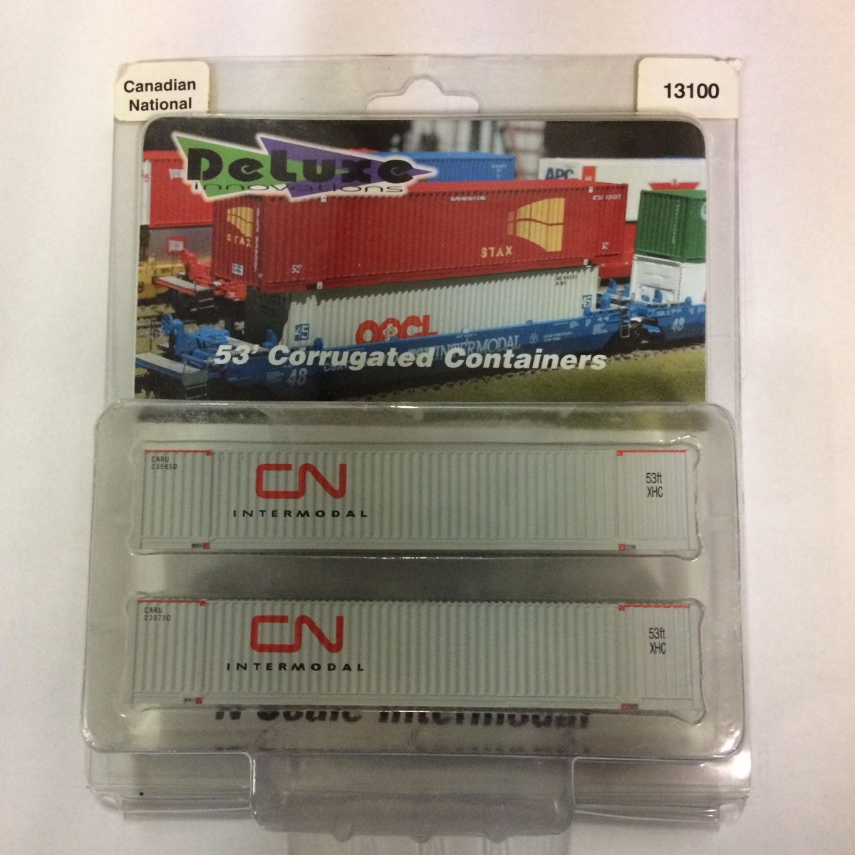Deluxe Innovations 13100 N Scale Canadian National 53' Corrugated Containers