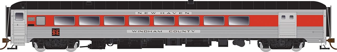 Rapido Trains 134015 HO NH McGinnis "Dukes County" PS County Car w/Baggage #203