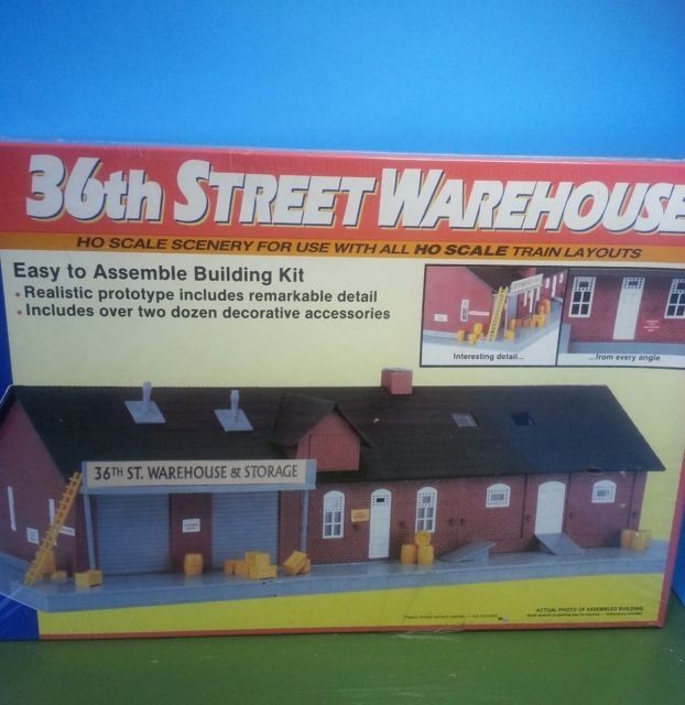 Life Like 1344 HO Scale 36th Street Warehouse Building Kit