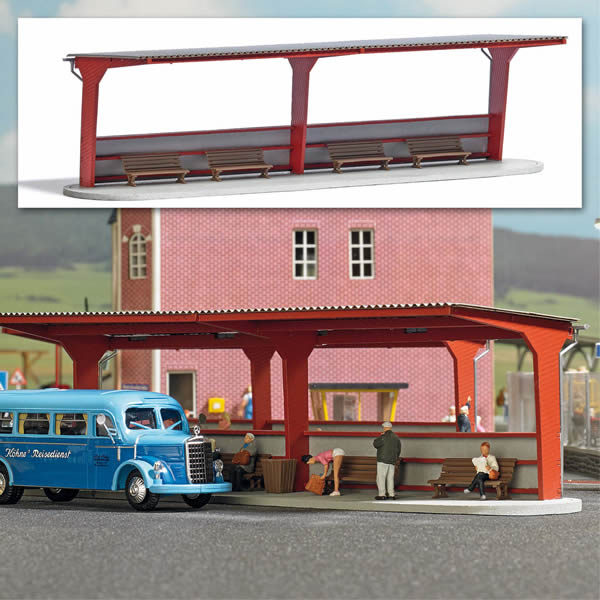 Busch 1377 HO Bus Station
