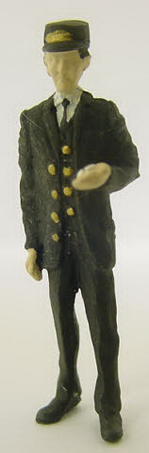 Arttista 1399 O Conductor Checking Time Pewter Figure