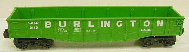 Lionel 6-9140 O Gauge Burlington Gondola