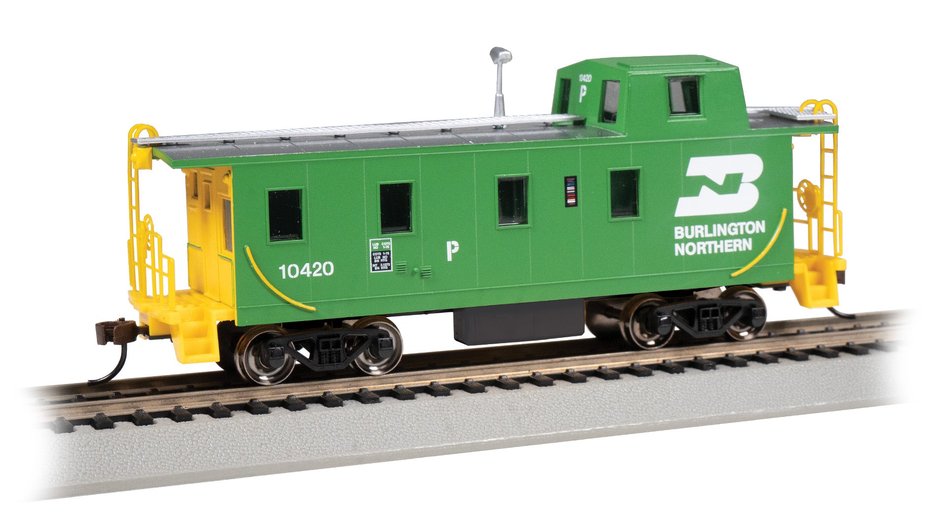 Bachmann 14005 HO BN Streamlined Caboose with Offset Cupola #10420