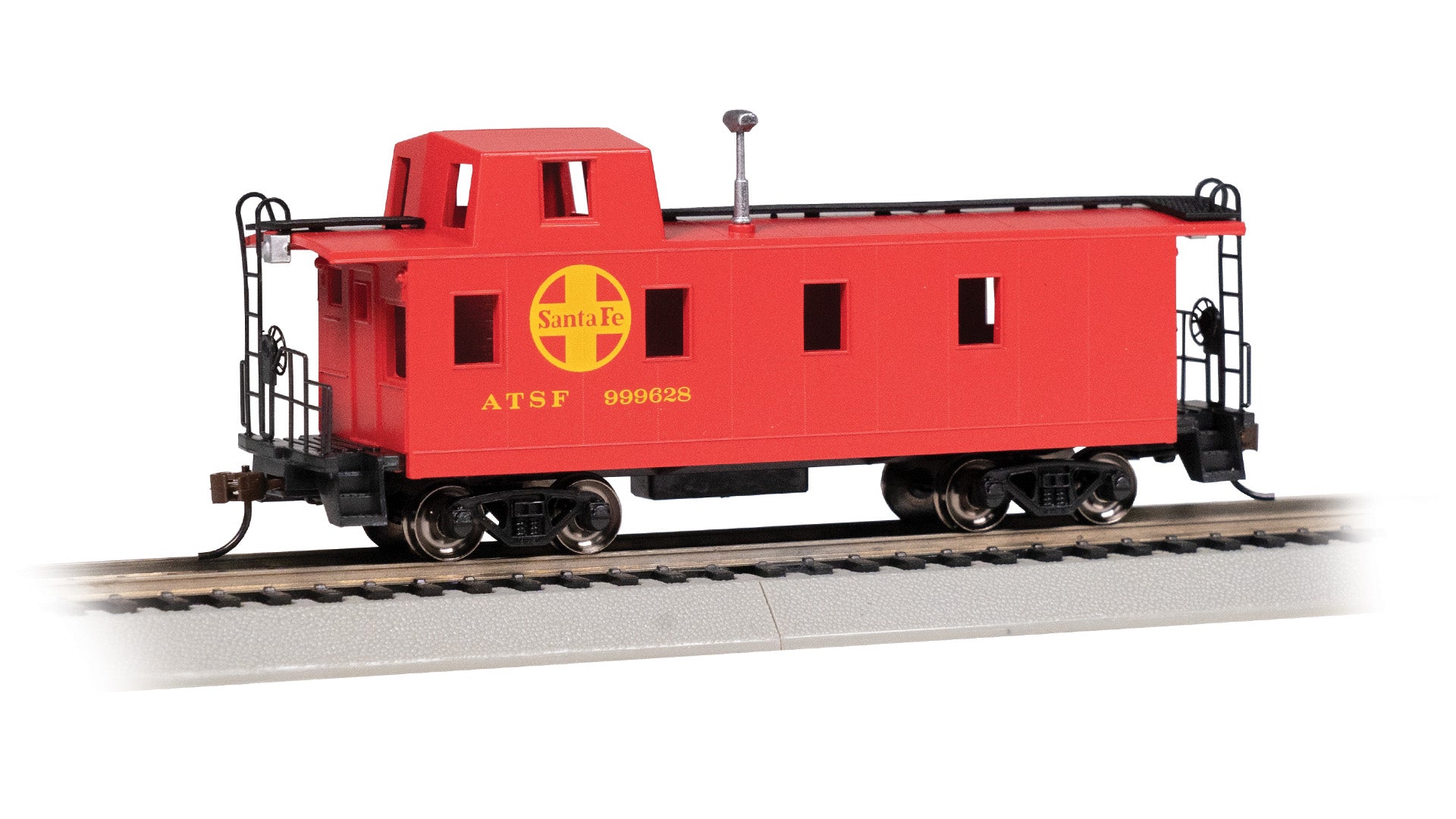 Bachmann 14008 HO Santa Fe Streamlined Caboose with Offset Cupola #999628