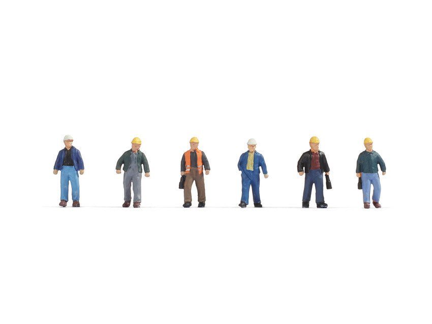 Noch 15057 HO Construction Worker Figures (Set of 6)