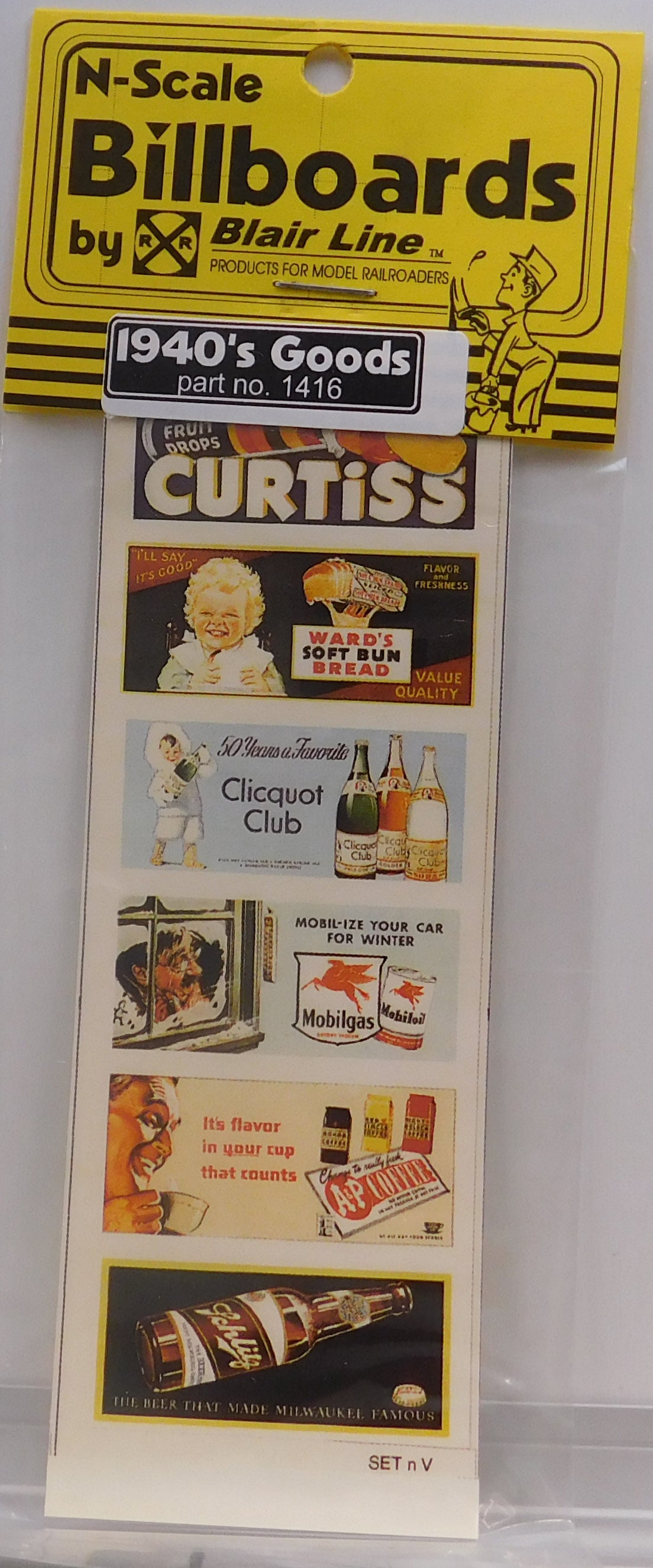 Blair Line 1416 N 1940's Goods Billboard Signs #4