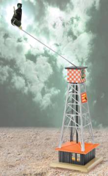 Lionel 6-14297 O Halloween Witch Pylon