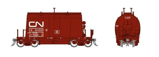 Rapido Trains 143003 HO Canadian National Short Barrel Ore Hopper Car (Set of 6)