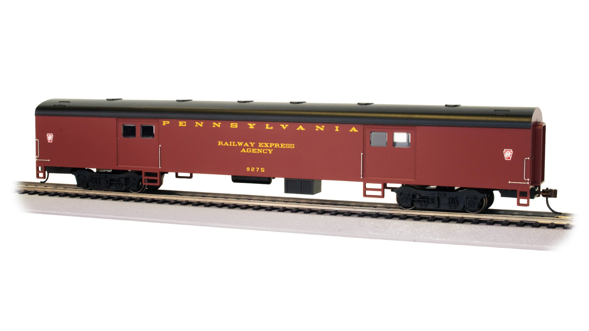 Bachmann 14409 HO Pennsylvania Railroad 72' Smooth-Side Baggage Car #9275
