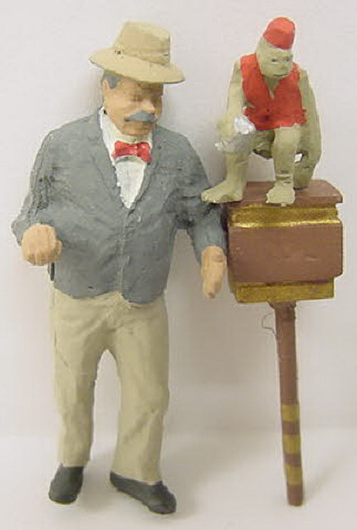Arttista 1445 Street Performer w/Monkey Pewter Figure