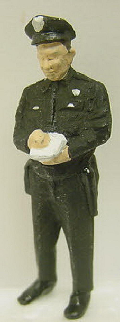 Arttista 1448 O Traffic Cop Writing Ticket Pewter Figure Hand Painted