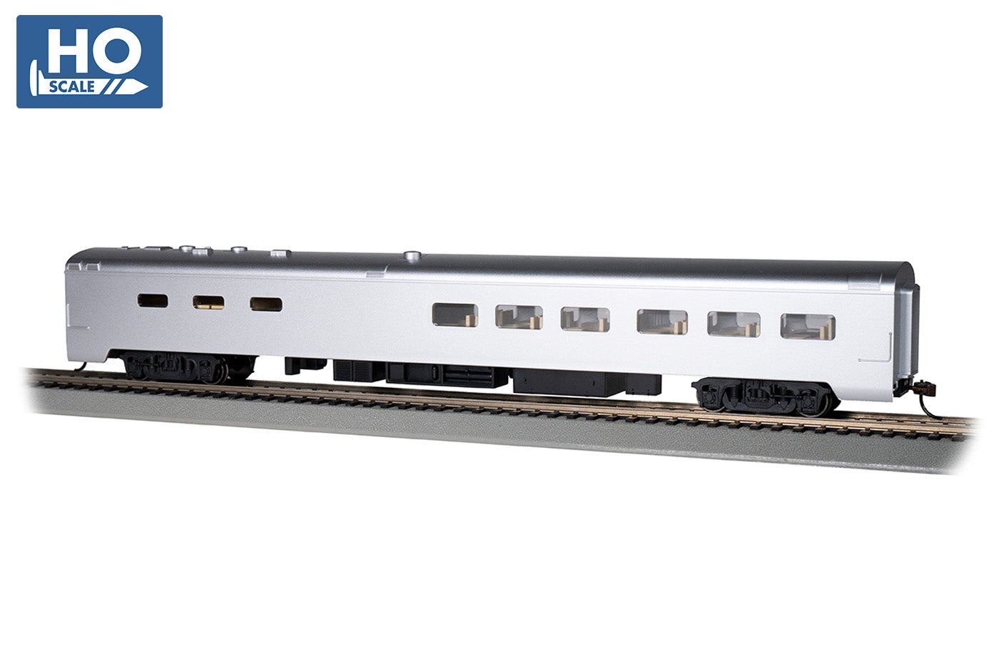 Bachmann 14803 HO Undecorated 85' Smooth Side Dining Car with Lighted Interior