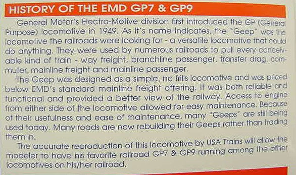 USA Trains 22104 G Chicago & North Western GP-7 Diesel Locomotive #1715