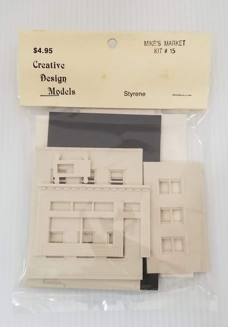 Creative Design Models 15 HO Mike's Market Building Kit