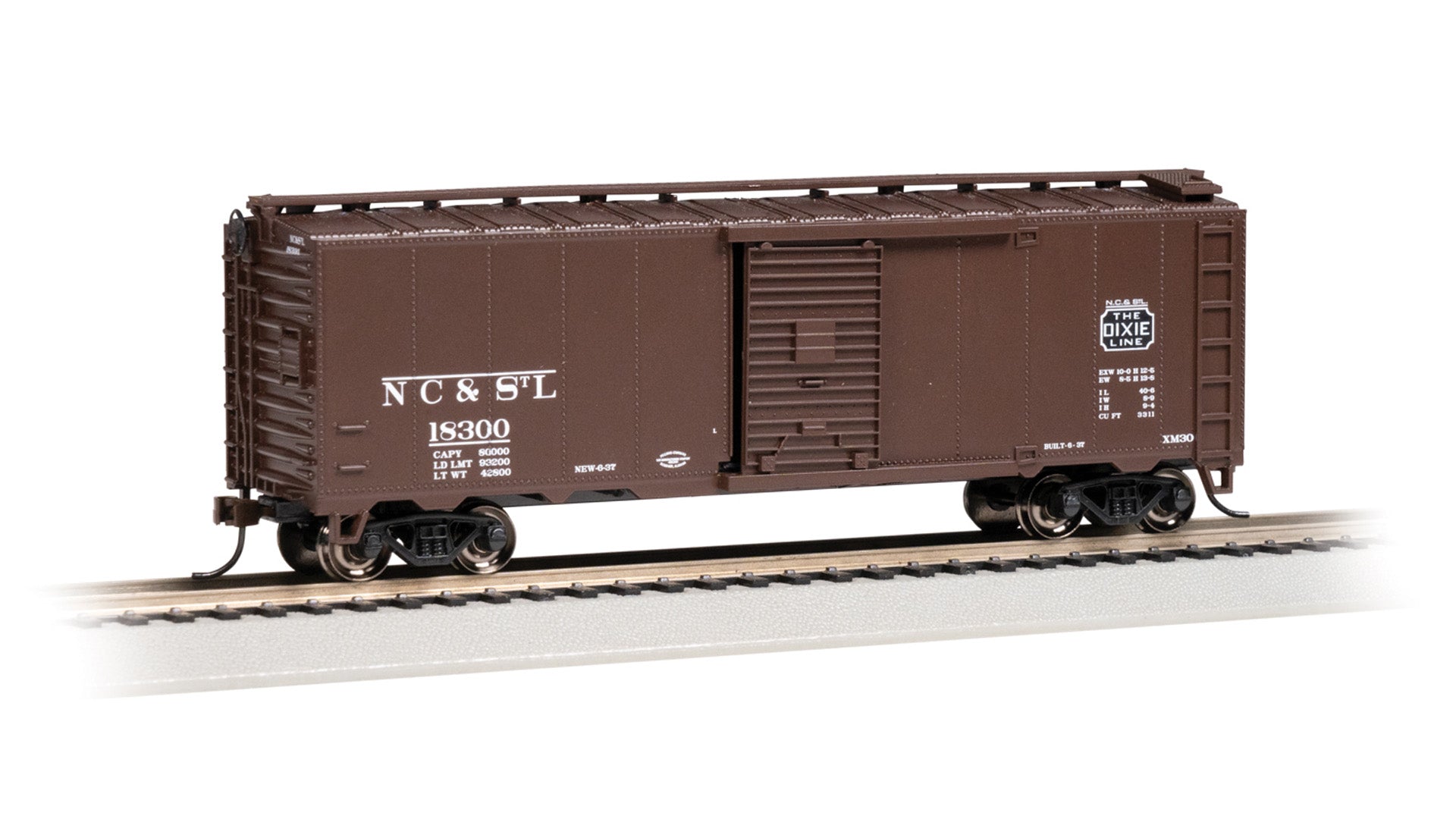 Bachmann 15014 HO Dixie Line 40' Steam Era Boxcar #18300