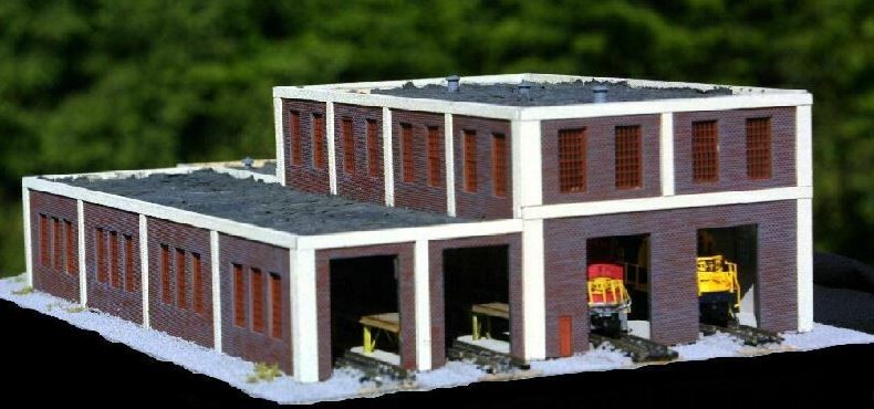 Sidetrack Laser EMD N Scale Diesel Shop Building Kit