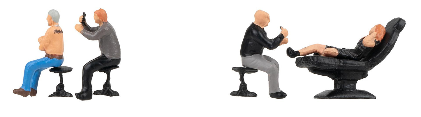 Faller 151654 HO In the Tattoo Studio Figures (Set of 4)