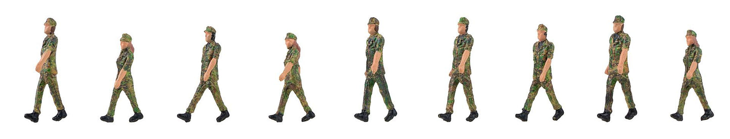 Faller 151750 HO Soldiers in Step Figures (Set of 9)