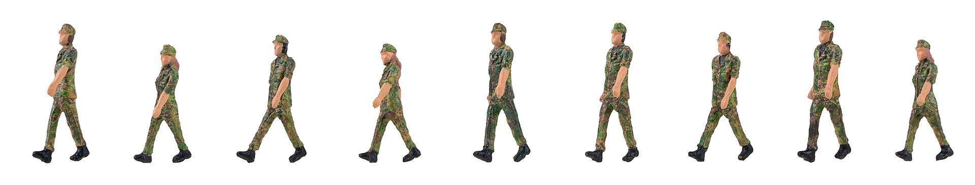 Faller 151750 HO Soldiers in Step Figures (Set of 9)