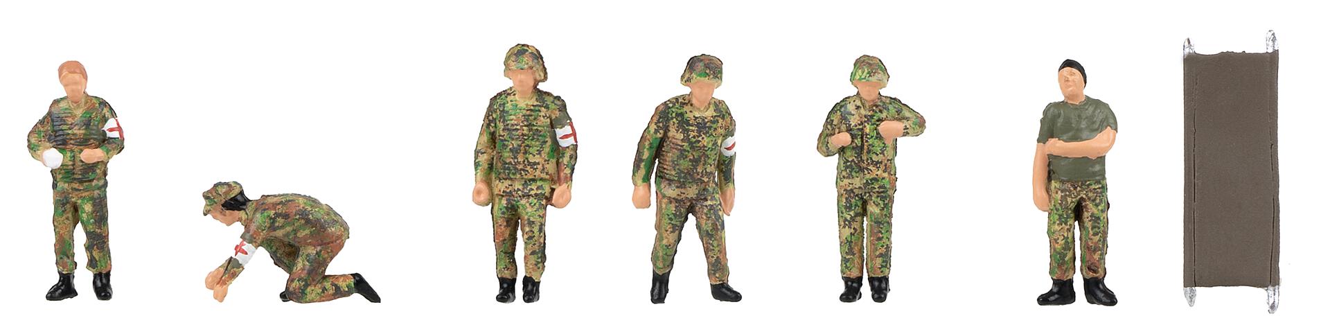 Faller 151752 HO Soldiers in Medical Service Figures (Set of 6)