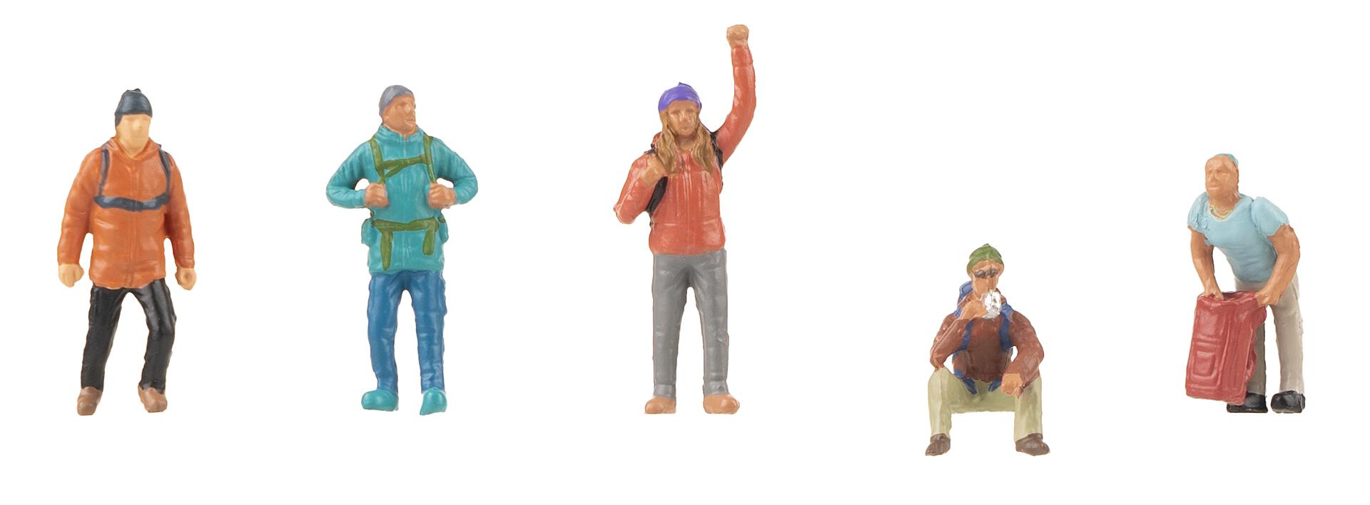 Faller 151802 HO On a Mountain Tour Figures (Set of 5)
