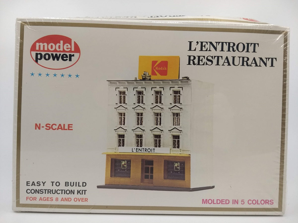 Model Power 1535 N Scale L'Entroit Restaurant Building Kit