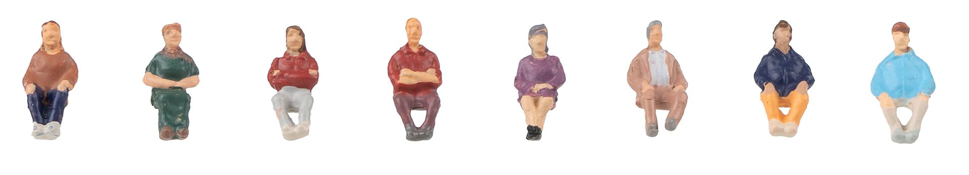 Faller 155614 N Seated People I Figures (Set of 8)