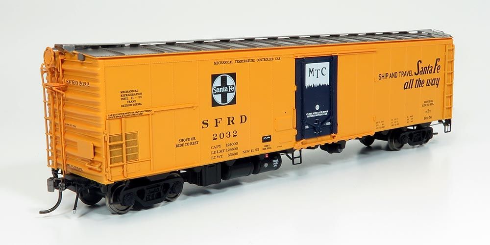 Rapido Trains 156001 HO Santa Fe Super Chief RR-56 Reefer (Pack of 4)