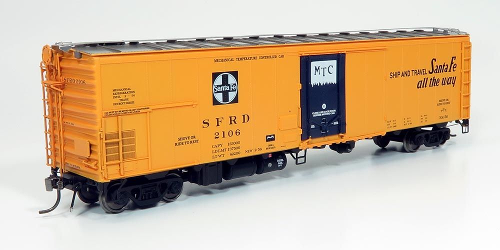 Rapido Trains 156003 HO Santa Fe Texas Chief Slogan RR-56 Reefer (Pack of 4)