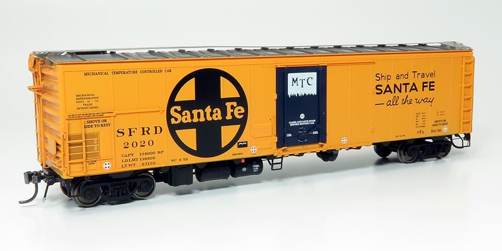 Rapido Trains 156006 HO Santa Fe All the Way RR-56 Reefer (Pack of 4)