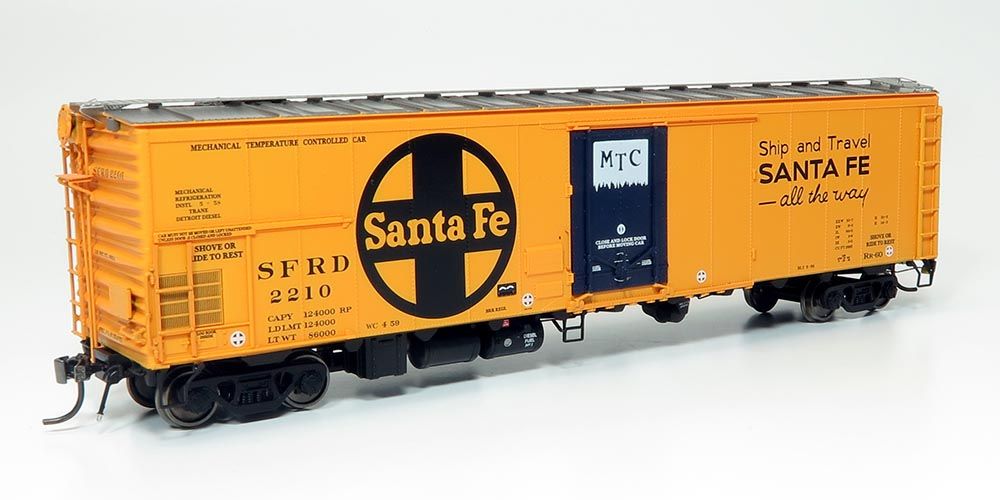 Rapido Trains 156008 HO Santa Fe All the Way RR-56 Reefer (Pack of 4)