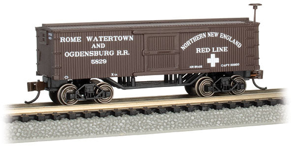 Bachmann 15658 N Rome, Watertown and Ogdensburg Railroad Old-Time Box Car