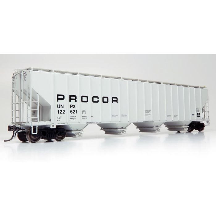 Rapido Trains 157006 HO UNPX Black Solid Procor 5820 Covered Hopper (Pack of 6)