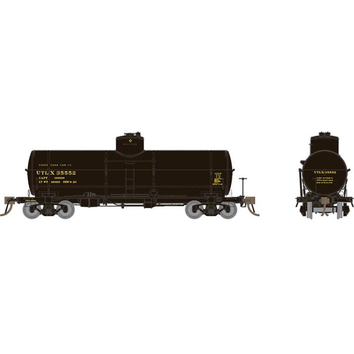 Rapido Trains 159007 HO UTLX 1950s Scheme X-3 10,000 Gallon Tank Car (Pack of 6)