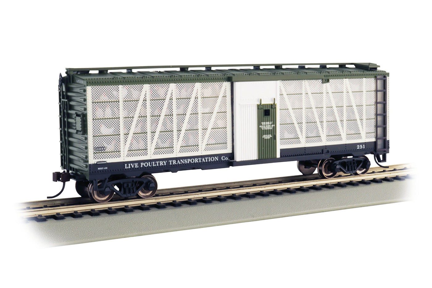 Bachmann 15902 HO Live Poultry Transit Co Poultry Transport Car #251