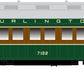 Atlas 50005102 N Burlington Trainman ACF 60' Passenger Coach #7124