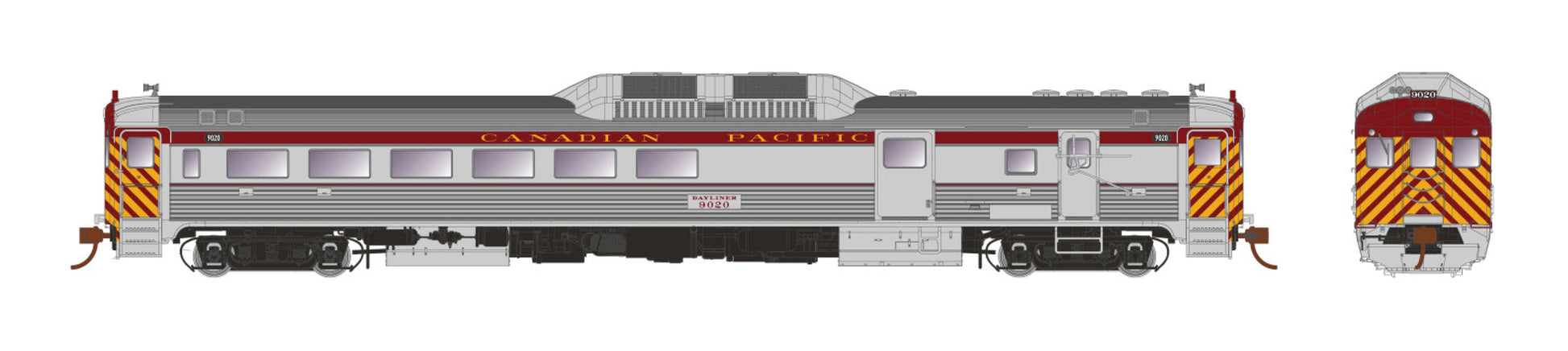 Rapido Trains 016736 HO Canadian Pacific Rail RDC-3 Diesel with Sound #9020