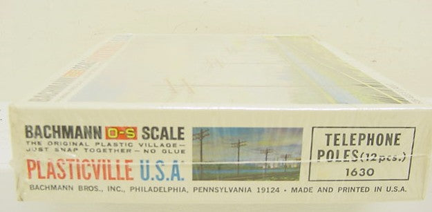 Bachmann 1630 O/S Plasticville Telephone Pole (Pack of 12)