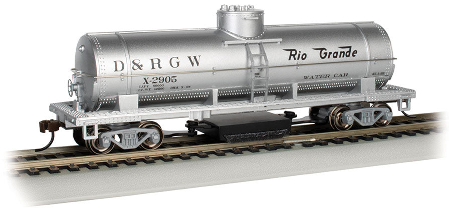 Bachmann 16310 HO Rio Grande Water Track-Cleaning Single-Dome Tank Car #X-2905
