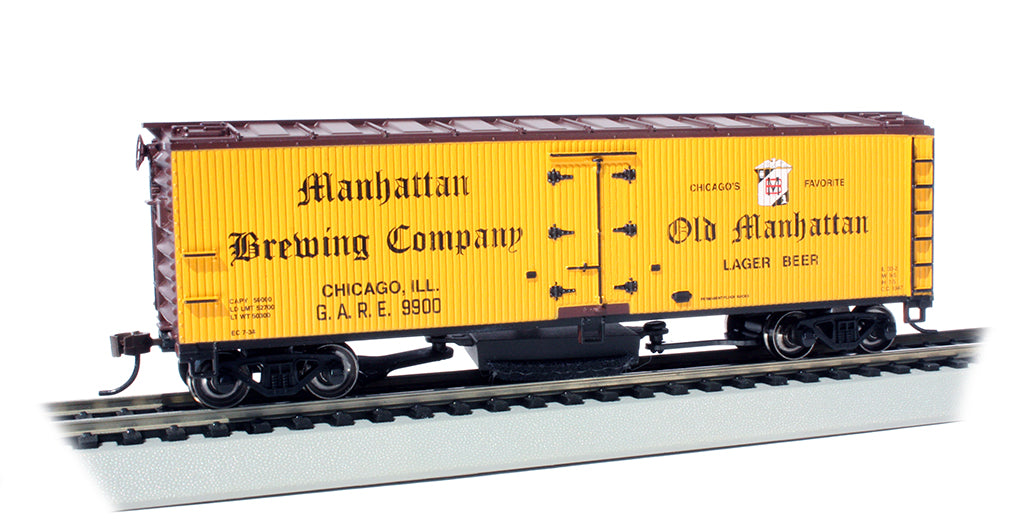 Bachmann 16334 HO Manhattan Brewing Co. Track-Cleaning 40' Reefer #9900