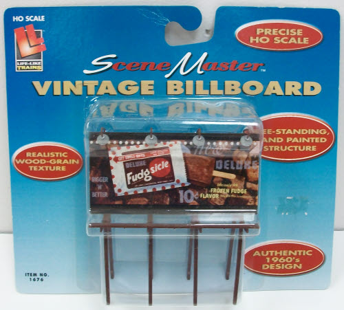 Life Like 1676 HO Fudgesicle Vintage Billboard
