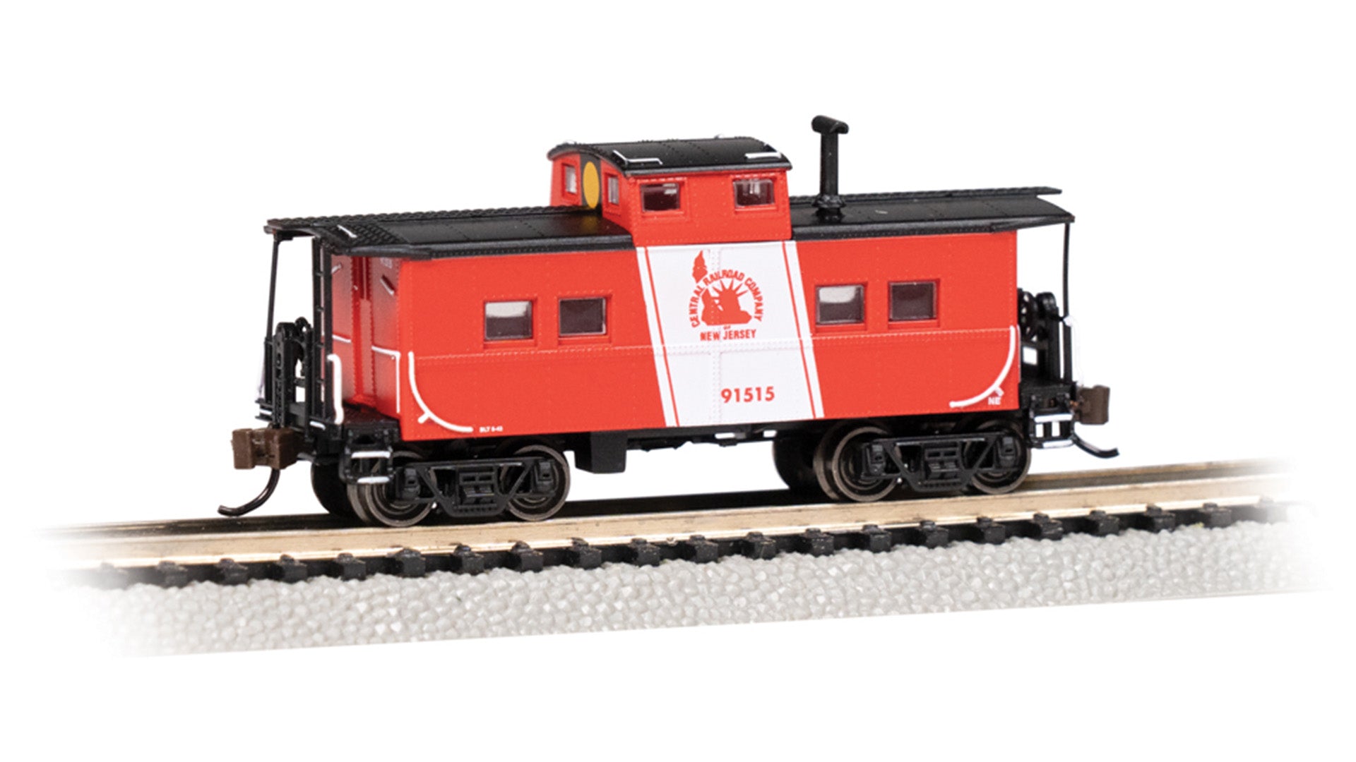 Bachmann 16870 N Jersey Central Lines Northeast Steel Caboose #91515