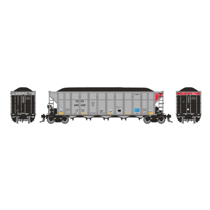 Rapido Trains 169007 HO CEFX Autoflood Rapid Discharge Coal Hopper (Pack of 6)